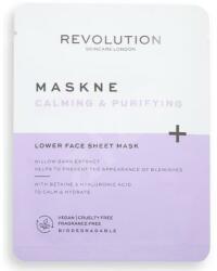 Revolution Skincare Mască de față - Revolution Skincare Maskcare Maskne Calming & Purifying Lower Face Sheet Mask 2 buc