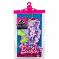 Mattel Barbie Jurassic World Pachet cu Rochita roz GRD45