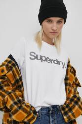 Superdry pamut póló fehér - fehér XS