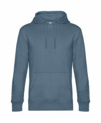 B&C Collection Uniszex kapucnis hosszú ujjú pulóver B and C KING Hooded 2XL, Skandináv kék