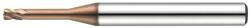 Hansong 4mm R0, 1 l10 L50 D6 tórusz 4 élű aláköszörült szárú maró 55HRC-ig - Hansong - 4HRR-040-R01-100-650