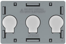 LIVOLO Modul intrerupator tactil triplu cap scara Livolo serie noua, standard italian (VL-FC3S-3G)