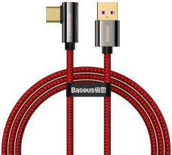 Baseus Cablu USB la Type-C Baseus Legend Series Elbow Fast Charging Red 66W, 1m (CACS000409)