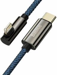 Baseus Cablu Type-C la Lightning Baseus Legend Mobile Game Elbow Blue 20W, 1m (CACS000203)