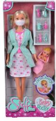 Simba Toys Steffi Love gyerekorvos baba maszkban