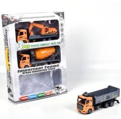 Magic Toys Hátrahúzós építési teherautó szett (MKL440672)