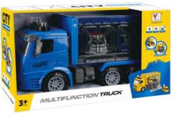 Magic Toys Lendkerekes rendőrautó szállító kamion 1:14 (MKL568283)