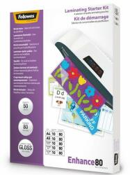Fellowes Meleglamináló fólia, 80 mikron, fényes, 50 db, FELLOWES (IFW53281) - becsiirodaker