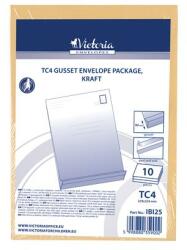 Victoria Paper Redős-talpas tasak csomag, TC4, szilikonos, 40 mm talp, VICTORIA PAPER, barna kraft (IBI25) - becsiirodaker