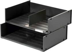 DURABLE Irattálca, műanyag, fekvő, A3, DURABLE „Optimo, fekete (DB1700786)