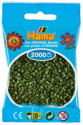 Hama 2000 margele Hama MINI in pungulita - verde olive masliniu (Ha501-84)