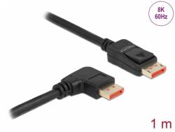 Delock Cablu Displayport 8K60Hz/4K240Hz drept/unghi dreapta cu HDR 1m, Delock 87060 (87060)