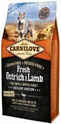 CARNILOVE Fresh Adult Small Breed hrana uscata caini adulti de talie mica, cu strut si miel 12 kg (2 x 6 kg)