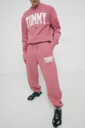 Tommy Hilfiger nadrág rózsaszín, férfi, nyomott mintás - rózsaszín S