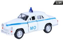 Welly Makett autó, 1: 34, PRL 224 Varsawa polgárvédelmi, fehér
