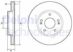 DELPHI Disc frana DELPHI BG4745C (BG4745C) - automobilus