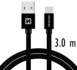 SWISSTEN Cablu Date Type C Swissten Textil 3m Negru