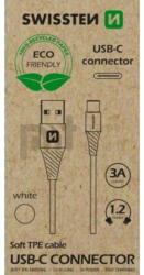 SWISSTEN Cablu Date Swissten Arcade USB to Type-C 1.2 Alb (Ambalaj Eco)