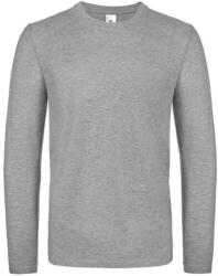 B&C Collection Férfi hosszú ujjú póló B&C #E150 LSL -L, Sportszürke