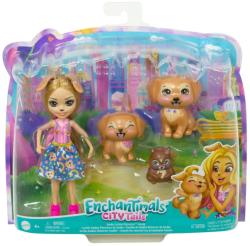 Mattel Enchantimals - City Tails Gerika kutyus családja (GJX43/HHB85)