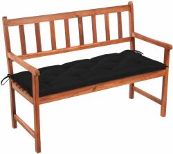 vidaXL Tömör akácfa párnával 120 cm 7 cm (3063783/5/8/3063790/1/2)