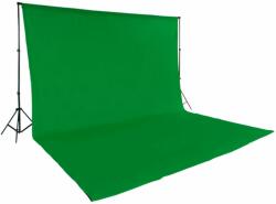 tectake 400778 fotóháttér állvány komplett 3x6m-es táskával - zöld