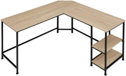 tectake 404232 hamilton íróasztal 138x138x75, 5cm - könnyű fa, tölgy sonoma
