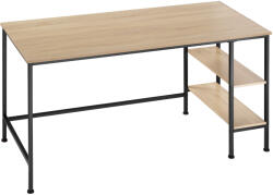 tectake 404228 donegal asztal 140x60x76, 5cm - könnyű fa, tölgy sonoma