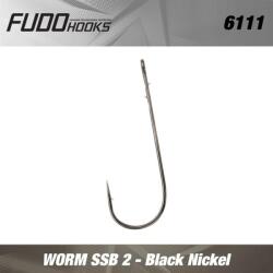 FUDO Hooks Carlige FUDO Worm SSB 2 nr. 3/0, BN-Black Nickel, 4buc/plic (6111-3/0)