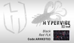 Herakles Naluci HERAKLES Hypervibe 3.5", 8.9cm, culoare Black Red FLK (ARHKDT03)