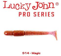 Lucky John Shad LUCKY JOHN Tioga 3.4'', 8.6cm, culoare S14 Magic, 6buc/plic (140127-S14)