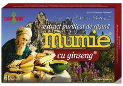 Damar General Trading - Extract purificat de rasina Mumie cu ginseng Damar General Trading 60 tablete - hiris