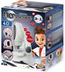 Buki France Microscop set 3 in 1 pentru copii, zoom 400x, LED dual, webcam, USB, adaptor smartphone, 8ani+, BUKI France BKMR700 (BKMR700)