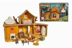Simba Toys - Set de joaca Casuta ursului , Masha and The Bear, Cu figurine, Cu 2 etaje (109301032) Figurina