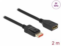 Delock Cablu prelungitor Displayport 8K60Hz/4K240Hz HDR T-M 2m, Delock 87071 (87071)