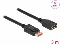 Delock Cablu prelungitor Displayport 8K60Hz/4K240Hz HDR T-M 3m, Delock 87072 (87072)