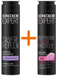 LONCOLOR Pachet Sampon Nuantator Expert Silver Reflex 250 ml + Balsam Par Vopsit Expert Tsubaki 250 ml Loncolor