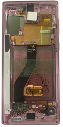  NBA001LCD10111821 Samsung Galaxy Note10 / Note10 5G rózsaszín OEM LCD kijelző érintővel kerettel, előlap (NBA001LCD10111821)