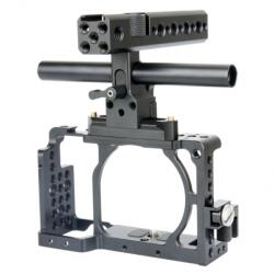  NICEYRIG cage kit NATO felső fogantyú, 15mm rúd Sony A6000/A6300/A6400/A6500/A6000 kamerához (143)