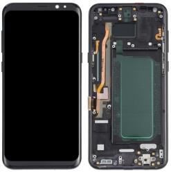 NBA001LCD10111761 Samsung Galaxy S8 Plus fekete OLED kijelző érintővel kerettel előlap (NBA001LCD10111761)