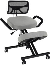 TEMPO KONDELA RUFUS ergonomikus térdeplőszék Szín: világos szürke