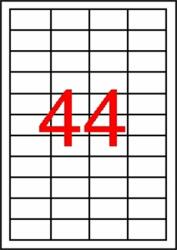 APLI Etikett, univerzális, 48, 5×25, 4 mm, APLI, 440 etikett/csomag (LCA12925)