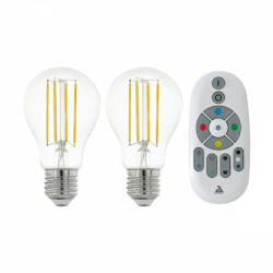 EGLO 12255 fényforrás 2X LEDff-ZIG-E27-A60 6W 4000K átlátszó + 1 távirányító (12255)