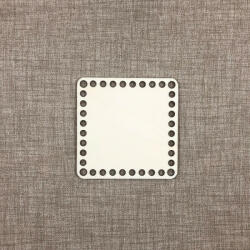  Horgolható szögletes alap - 100x100 mm