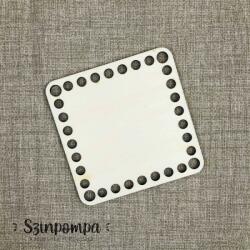  Horgolható szögletes alap - 10x10 cm