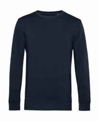 B&C Collection Uniszex hosszú ujjú organikus pulóver B and C Organic Crew Neck French Terry M, Sötétkék (navy)
