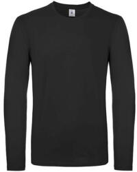 B&C Collection Férfi hosszú ujjú póló B&C #E150 LSL -XL, Fekete
