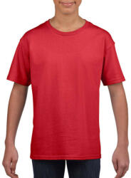Gildan Gyerek póló Rövid ujjú Gildan Softstyle Youth T-Shirt - XS (104/110), Piros