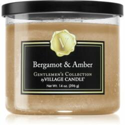 Village Candle Gentlemen's Collection Bergamot & Amber lumânare parfumată 369 g