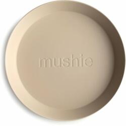  Mushie Round Dinnerware Plates tányér Vanilla 2 db